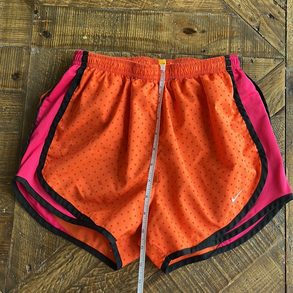 Nike Ladies Dri-Fit running shorts with drawstring, liner & hidden pocket